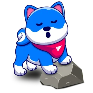 🥈 6d163ec8 perro, dibujo animado, lindo, mascota, animal telegram sticker