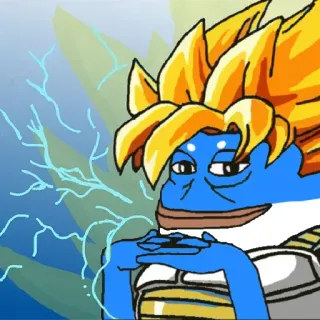 🧐 a3601f26 Goku Dragon Ball goku, dragon ball, anime, pepe, meme, super saiyajin telegram sticker