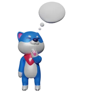 💭 f0ec5a9a perro, dibujo animado, animal, lindo, mascota telegram sticker