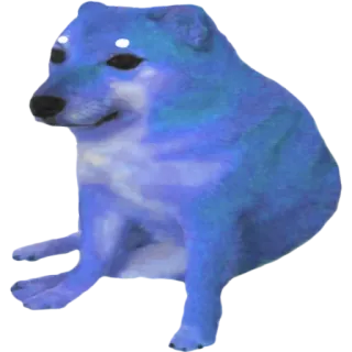 🐶 24e080d1 개, Cheems, 밈, 동물, 인터넷 밈, 웃긴 telegram sticker