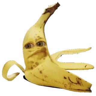 😭 5f49a9b0 pisang, buah, makanan, mata, lucu, meme, aneh whatsapp sticker