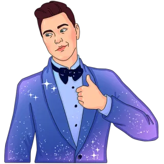 👌 61f45aaf 男性, スーツ, いいね, ポジティブ, フォーマル, 漫画, イラスト, お祝い telegram sticker