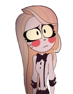 😯 904f750d Charlie Magne Hazbin Hotel การ์ตูน, เศร้า, โรงแรม, ผมบลอนด์, ชาร์ลี telegram sticker