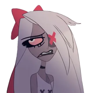 😑 bb2e9f28 Vaggie Hazbin Hotel vaggie, โรงแรมฮาซบิน, การ์ตูน, อนิเมะ telegram sticker