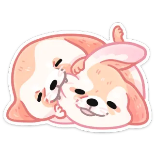 ⏺ 7b319be6 코기, 개, 강아지, 동물, 귀여운, 애완동물, 만화 telegram sticker