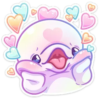🥰 6d0fc216 sticker, cute, hearts, emoji, kiss, cartoon, kawaii, pastel telegram sticker