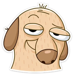 😊 784ec5f2 dog, cartoon, funny, animal telegram sticker