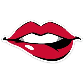 🫦 fe3f80b9 lábios, boca, lábios vermelhos, beijo, adesivo telegram sticker