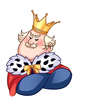 🙄 90e483d4 国王, 卡通, 皇家, 皇冠, 皇室, 领导力 telegram sticker