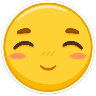 ☺️ 3ee1634f emoji, smiley face, happy, cute telegram sticker