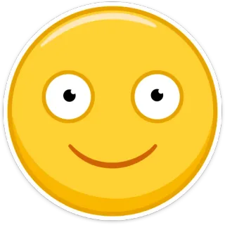 🙂 741650e7 emoji, smiley, happy, face, yellow telegram sticker