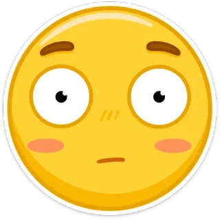 😳 9bd9ce2c emoji, face, expression, emoticon, sticker telegram sticker