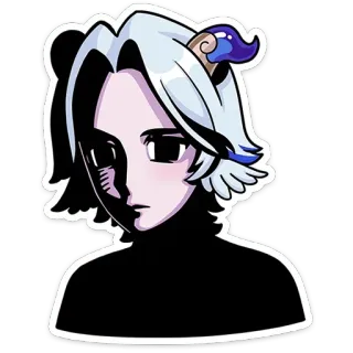 😐 2d3766d1 anime, manga, cartoon, sticker, portrait whatsapp sticker