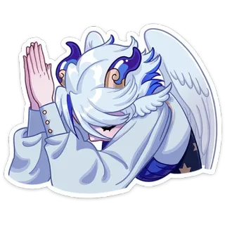 🙏 af50341d anime, angel, monster, fantasy whatsapp sticker