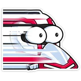 😳 1824f7c6 kereta, kartun, lucu, kecepatan, transportasi telegram sticker