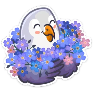 Неразлучники telegram stickers
