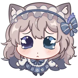 🥺 265b6773 Аниме, Чиби, Милый, Каваий, Девушка, Мультфильм telegram sticker