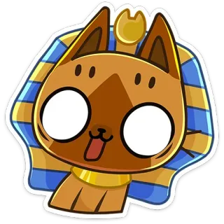😱 825093c0 แมว, อียิปต์, โบราณ, การ์ตูน, สัตว์, น่ารัก telegram sticker