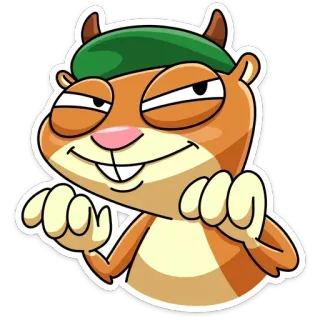 ☺️ b588f9ee Dessin animé, Écureuil, Animal, Mignon, Drôle telegram sticker