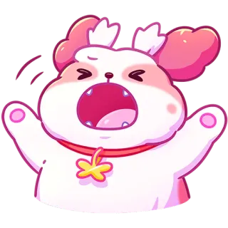 😱 f236a87e chó, hoạt hình, động vật, thú cưng, kawaii, dễ thương, biểu cảm telegram sticker
