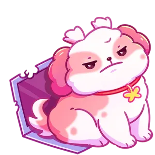 👨‍💻 0c78a56b Hund, Haustier, süß, Tier, Cartoon, Aufkleber, Welpe telegram sticker