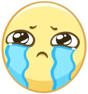 😭 58ad82dc emoji, triste, piangere, lacrime, faccia, emozione telegram sticker