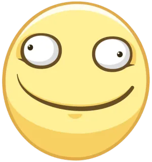 😋 97426994 Emoji, Smiley, Faccia, Giallo, Cartone animato telegram sticker