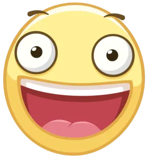 😃 be810e8d emoji, felice, faccia, smiley, giallo, cartone animato telegram sticker