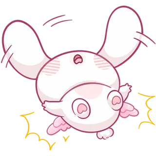 😍 ec6ff790 bunny, cute, animal, cartoon, illustration telegram sticker