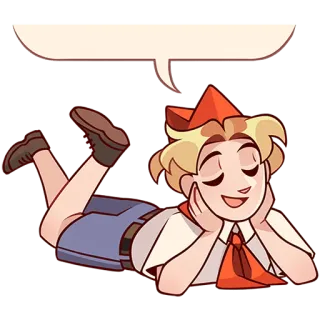 🗯 8f1f8d1d soviet, boy, pioneer, retro, uniform, propaganda telegram sticker