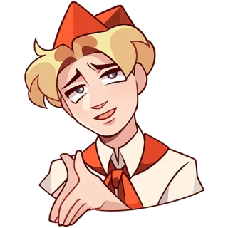 😏 d59b9073 pioneer, soviet union, ussr, youth, retro, communism telegram sticker