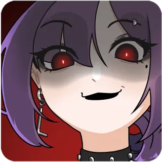 😈 2b3652e9 อนิเมะ, การ์ตูน, ผู้หญิง, น่าขนลุก, มืด telegram sticker