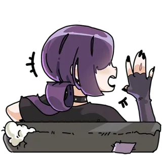 🗣 84482db7 อนิเมะ, การ์ตูน, ท่าทาง, ตัวละคร telegram sticker