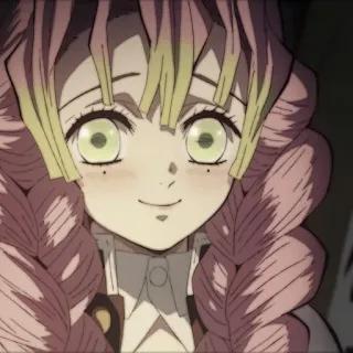 Kanroji Mitsuri; @vKocho whatsapp stickers