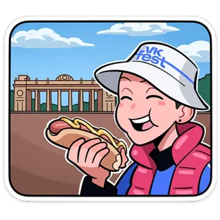 🌭 4c208dc5 VK fest 핫도그, 음식, 먹기, 축제, 여름 telegram sticker