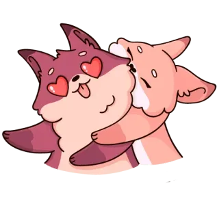 Hug-Pack telegram stickers