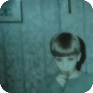 🫥 aca51cb3 ребенок, блондинка, портрет, в помещении telegram sticker