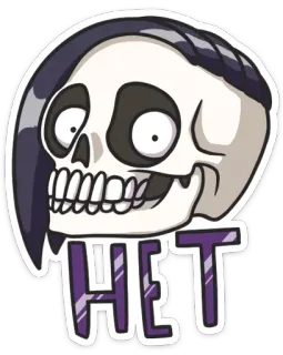 😑 42001d7a HET teschio, morte, emo, offensivo, parolaccia telegram sticker