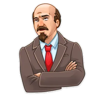 🙄 10a220b4 Vladimir Lenin Lénine, Homme politique, Personnage historique, URSS, Communisme telegram sticker