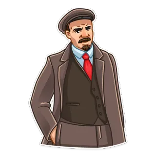 😒 94780e5a Vladimir Lenin Lénine, URSS, Communisme, Politicien, Révolution, Socialisme telegram sticker