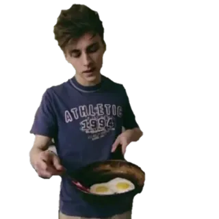 🍳 ba772f2c ATHLETIC pria, memasak, telur, makanan, dapur telegram sticker