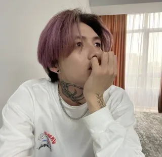 ❤️ 8741241b pessoa, homem, retrato, cabelo, interior, rosto whatsapp sticker