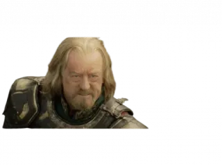 😡 4f8ba4c4 Théoden The Lord of the Rings Théoden, The Lord of the Rings, krijger, koning, Midden-aarde, fantasy telegram sticker