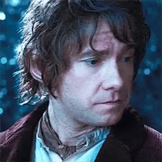 😒 a185c38b Bilbo Baggins The Hobbit Бильбо Бэггинс, Хоббит, Мартин Фриман, хоббит, фэнтези, фильм telegram sticker