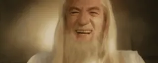 😂 f4aa79ba Gandalf The Lord of the Rings Фэнтези, Волшебник, Гэндальф, Фильм, Властелин колец telegram sticker