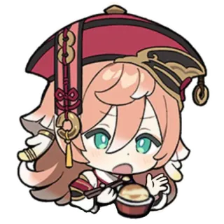 🫕 59400b1b Yanfei Genshin Impact Anime, Dễ thương, Chibi, Yanfei, Genshin Impact, Trò chơi điện tử telegram sticker