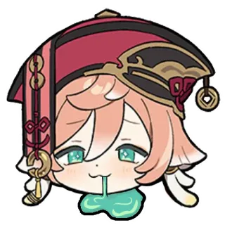 🤤 bb693494 Yanfei Genshin Impact Anime, Chibi, Yanfei, Genshin Impact, Dễ thương, Sticker telegram sticker