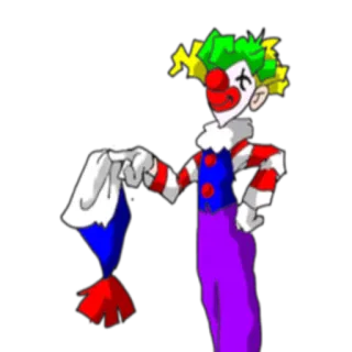 Clown @StikerDi telegram stickers