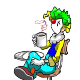 Clown @StikerDi telegram stickers