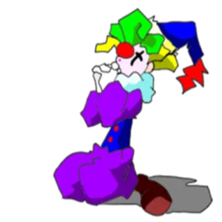 🙏 4bcd5ac4 小丑, 艺术, 卡通, 角色 telegram sticker